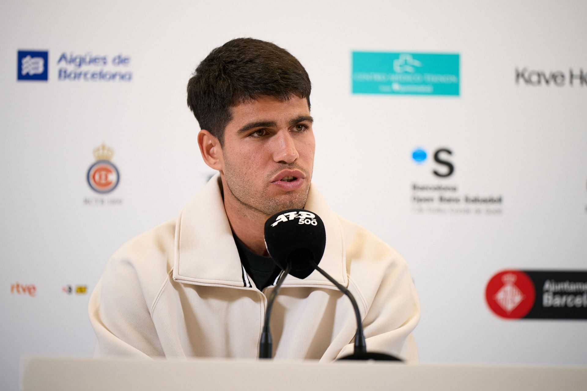 Carlos Alcaraz at the Barcelona Open Banc Sabadell 2025 - Day One - Source: Getty